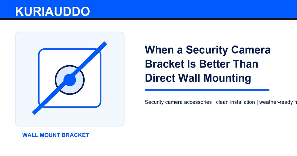 When a Security Camera Bracket Is Better Than Direct Wall Mounting