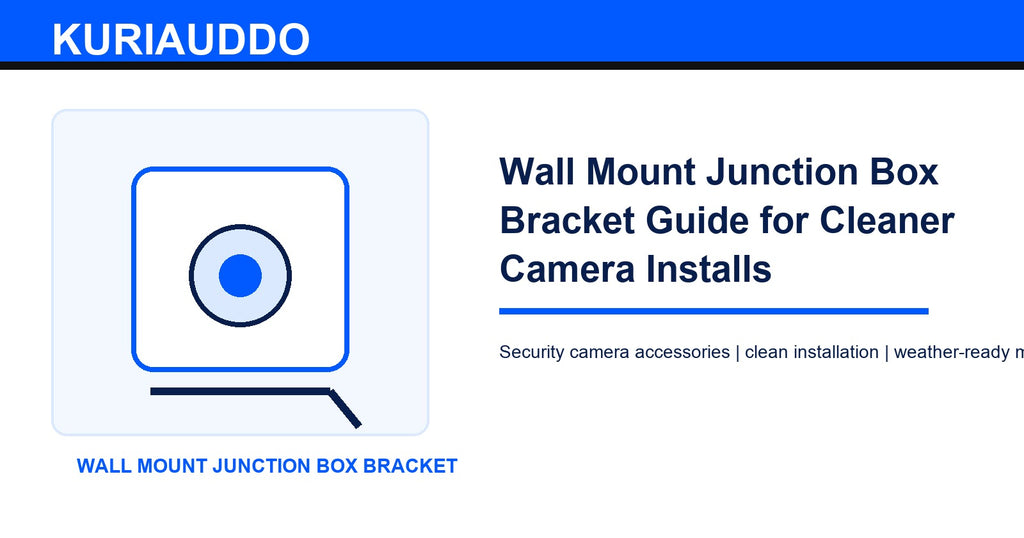 Wall Mount Junction Box Bracket Guide for Cleaner Camera Installs