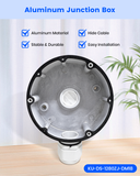 【KU-DS-1280ZJ-DM18】 Waterproof Metal Junction Box Mount Bracket for HIK Dome IP Security Cameras, White