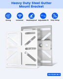 Universal Heavy Duty Steel Gutter Mount Bracket for Bullet & Dome Security Cameras, Metal CCTV Camera Pole Mount, Stable Holder for Indoor & Outdoor Use