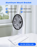 【KU-DS-1273ZJ-140】 Wall Mount Bracket Aluminum Alloy Arm for Hik IP Dome Security Cameras(White)