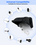 Universal Security Camera Sun Rain Cover Shield, ABS Protective Proof for Dome/Bullet CCTV Surveillance Cameras (Black)