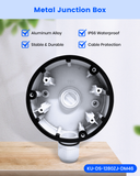 【KU-DS-1280ZJ-DM46】 Metal IP66 Camera Junction Box for Hik Dome Cameras