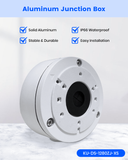 【KU-DS-1280ZJ-XS】 Aluminum Junction Box for HIK Bullet IP Cameras, IP66 Waterproof Mount Bracket, Hide Cable Concealment Boxes
