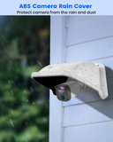 Universal Security Camera Sun Rain Cover Shield, ABS Protective Proof for Dome/Bullet CCTV Surveillance Cameras (White)