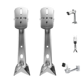 Adjustable 304 Stainless Steel Security Camera Corner Mounting Bracket, V-Shaped Base, Adjustable Angle, Heavy Duty Steel, Wide Compatibility, Weatherproof Design