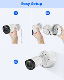 Universal Waterproof Junction Box for Bullet CCTV Cameras, ABS IP54 Outdoor Mounting Bracket, Security Camera Cable Management Boxes