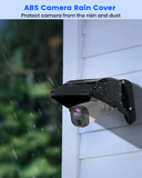 Universal Security Camera Sun Rain Cover Shield, ABS Protective Proof for Dome/Bullet CCTV Surveillance Cameras (Black)