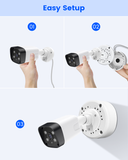 Universal Bullet Security Camera Junction Box, Weatherproof Metal Mount Base