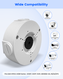 【KU-PFA130-E 】Metal Base Junction Box for Dahua Bullet, Dome Cameras, IP66 Waterproof Mount Bracket for POE IP Surveillance Cameras