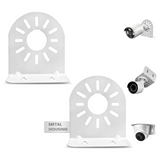 Universal L-Shaped Security Camera Wall Mount, Heavy Duty Metal Bracket for CCTV Bullet & Dome IP Cameras, Stable Surveillance Mount