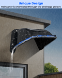 Universal Security Camera Sun Rain Cover Shield, ABS Protective Proof for Dome/Bullet CCTV Surveillance Cameras (Black)