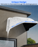 Universal Security Camera Sun Rain Cover Shield, ABS Protective Proof for Dome/Bullet CCTV Surveillance Cameras (White)