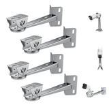 Adjustable 304 Stainless Steel Security Camera Corner Mounting Bracket, V-Shaped Base, Adjustable Angle, Heavy Duty Steel, Wide Compatibility, Weatherproof Design