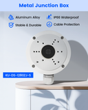 【KU-DS-1280ZJ-S】Outdoor Aluminum IP66 Junction Box for Hikvision Bullet & Dome Cameras