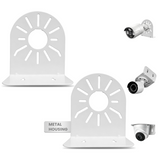 L-Shaped Dome Camera Mount Bracket, Heavy Duty Metal Security Camera Wall & Ceiling Mount, Universal Surveillance Camera Mount for Indoor Outdoor Use