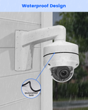 【KU-DS-1273ZJ-140】 Wall Mount Bracket Aluminum Alloy Arm for Hik IP Dome Security Cameras(White)