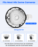 【KU-DS-1280ZJ-DM8】 Metal Camera Junction Box, IP66 Mount Base for HIK Dome