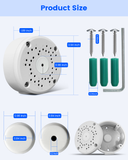 Universal Bullet Security Camera Junction Box, Weatherproof Metal Mount Base