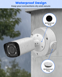 【KU-PFA130-E 】Metal Base Junction Box for Dahua Bullet, Dome Cameras, IP66 Waterproof Mount Bracket for POE IP Surveillance Cameras