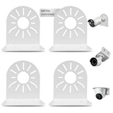L-Shaped Dome Camera Mount Bracket, Heavy Duty Metal Security Camera Wall & Ceiling Mount, Universal Surveillance Camera Mount for Indoor Outdoor Use