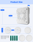 ABS Security Camera Junction Box for PTZ Cameras Outdoor IP65 Waterproof Mounting Bracket with Cable Concealment for Security Cameras