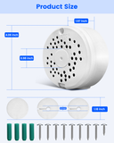 Universal Waterproof Junction Box for Bullet CCTV Cameras, ABS IP54 Outdoor Mounting Bracket, Security Camera Cable Management Boxes