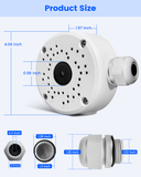 Universal IP66 Aluminum Junction Box for Bullet Security Cameras