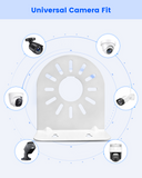 Universal L-Shaped Security Camera Wall Mount, Heavy Duty Metal Bracket for CCTV Bullet & Dome IP Cameras, Stable Surveillance Mount