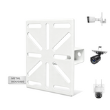 Universal Heavy Duty Steel Gutter Mount Bracket for Bullet & Dome Security Cameras, Metal CCTV Camera Pole Mount, Stable Holder for Indoor & Outdoor Use
