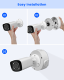 【KU-PFA130-E 】Metal Base Junction Box for Dahua Bullet, Dome Cameras, IP66 Waterproof Mount Bracket for POE IP Surveillance Cameras