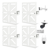 Universal Heavy Duty Steel Gutter Mount Bracket for Bullet & Dome Security Cameras, Metal CCTV Camera Pole Mount, Stable Holder for Indoor & Outdoor Use