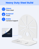 Heavy Duty Metal Security Camera Mount Bracket, Universal Steel Wall Mount for Dome & Bullet CCTV IP Cameras, Rustproof Indoor & Outdoor Surveillance Camera Holder