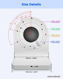 【KU-PFB203W】Metal Security Camera Wall Mount Bracket for Dah Dome Cameras, Durable Aluminum, Cable Management, Weather Resistant, Fits Dahua Dome, Easy Installation, Secure Mounting