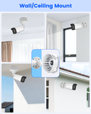 【KU-DS-1260ZJ】 Aluminum Junction Box for HIK Bullet Cameras, Wall Mount Bracket for Outdoor POE IP Security Camera