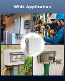 Universal Electrical Junction Box, IP65 Waterproof Dust Proof Project Boxes, ABS Plastic Electric Enclosure, Hide Cable for Outdoor Wall Mount, White 85×85×45 mm