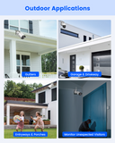 Stainless Steel Security Camera Gutter Mount Bracket, Heavy Duty Outdoor Surveillance Camera Holder, Universal Mount for IP CCTV Cameras