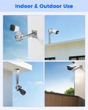 Security Camera Mount Bracket, Adjustable Wall Mount for Outdoor Bullet Cameras, Adjustable Angle, Heavy Duty Steel, Wide Compatibility, Weatherproof Design, Rust Resistant, Easy Installation