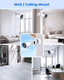 【KU-DS-1280ZJ-XS】 Aluminum Junction Box for HIK Bullet IP Cameras, IP66 Waterproof Mount Bracket, Hide Cable Concealment Boxes
