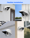 Universal Security Camera Sun Rain Cover Shield, ABS Protective Proof for Dome/Bullet CCTV Surveillance Cameras (White)