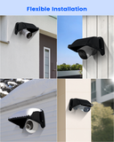 Universal Security Camera Sun Rain Cover Shield, ABS Protective Proof for Dome/Bullet CCTV Surveillance Cameras (Black)