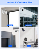 Heavy Duty Metal Security Camera Mount Bracket, Universal Steel Wall Mount for Dome & Bullet CCTV IP Cameras, Rustproof Indoor & Outdoor Surveillance Camera Holder