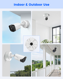 Outdoor Security Camera Junction Box, IP65 Waterproof Camera Mounting Box with Adjustable Rail, Cable Management Enclosure for PoE IP Bullet & Dome Cameras, Wall Ceiling Installation