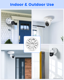 Universal Metal Security Camera Junction Box, Cable Concealment Box 1 Pack, Durable Build, Clean Cable Setup, Wide Compatibility, Multi-Hole Design, Indoor Outdoor, Easy Install