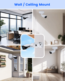 【KU-PFA121】 Aluminum Junction Box for DAH Bullet Cameras, IP66 Waterproof Mounting Bracket for Outdoor/Indoor Use