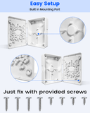 ABS Security Camera Junction Box for PTZ Cameras Outdoor IP65 Waterproof Mounting Bracket with Cable Concealment for Security Cameras