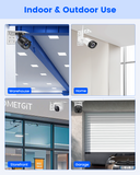 Security Camera Wall Mount Bracket, Heavy Duty L-Shaped Metal Camera Mount for Dome Bullet PTZ Cameras, Rust Resistant Indoor Outdoor Surveillance Bracket