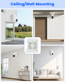 ABS Security Camera Junction Box for PTZ Cameras Outdoor IP65 Waterproof Mounting Bracket with Cable Concealment for Security Cameras