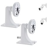 Security Camera Wall Mount Bracket with Junction Box, Outdoor/Indoor CCTV Metal Holder with Cable Management, Universal Mounting for Surveillance Cameras