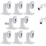 Security Camera Wall Mount Bracket with Junction Box, Outdoor/Indoor CCTV Metal Holder with Cable Management, Universal Mounting for Surveillance Cameras